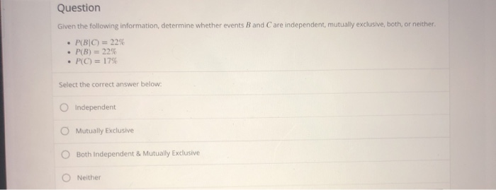 Solved Question Given the following information, determine | Chegg.com