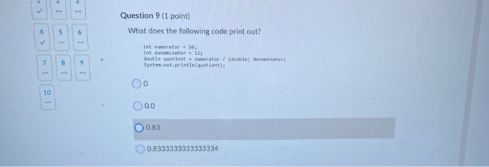 Solved Page 1 Question 2 (1 point) Which of the following is | Chegg.com