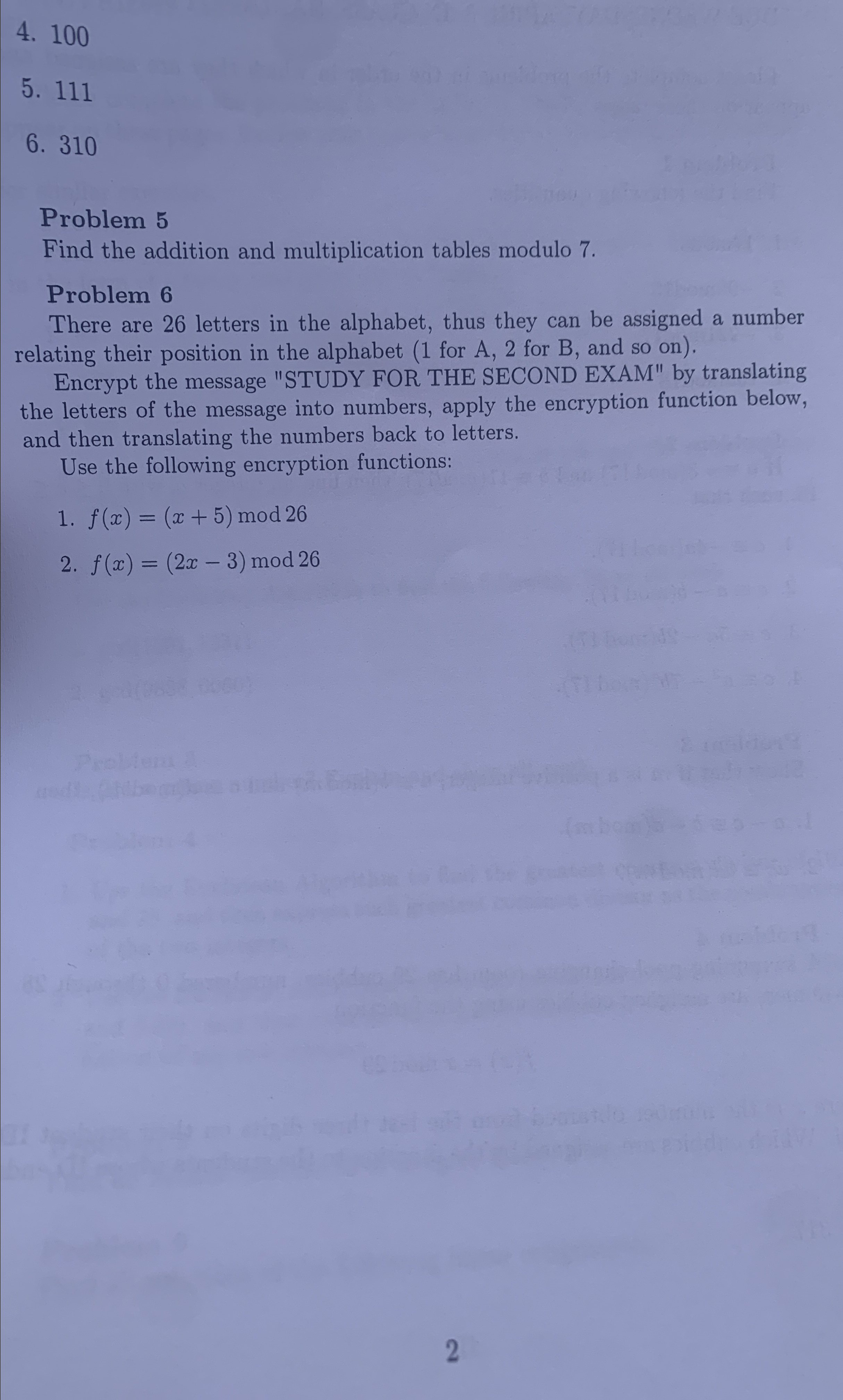 Solved Problem 5Find the addition and multiplication tables | Chegg.com