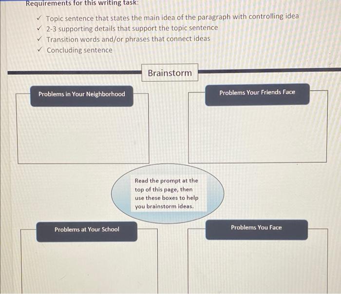 Solved write a paragraph about a serious problem that teens | Chegg.com
