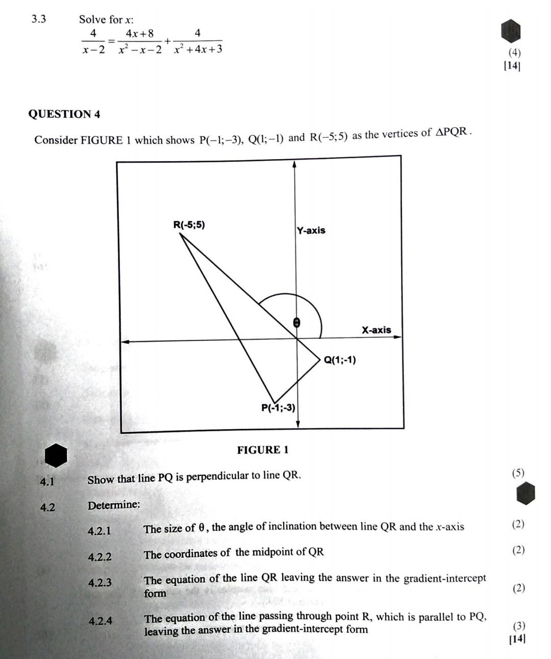 Solved X−24 X2−x−24x 8 X2 4x 34 Question 4 Consider Figure 1