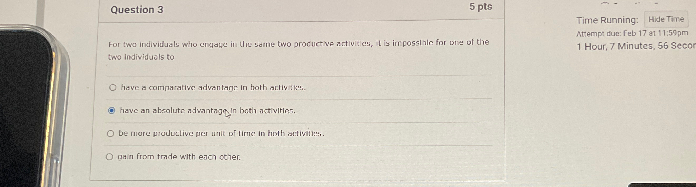 Solved Question 3For two individuals who engage in the same | Chegg.com