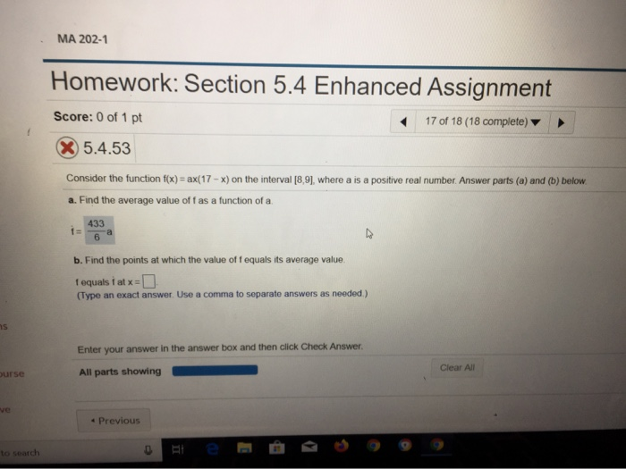 Solved Homework: Section 5.4 Enhanced Assignment Score: 0 of | Chegg.com