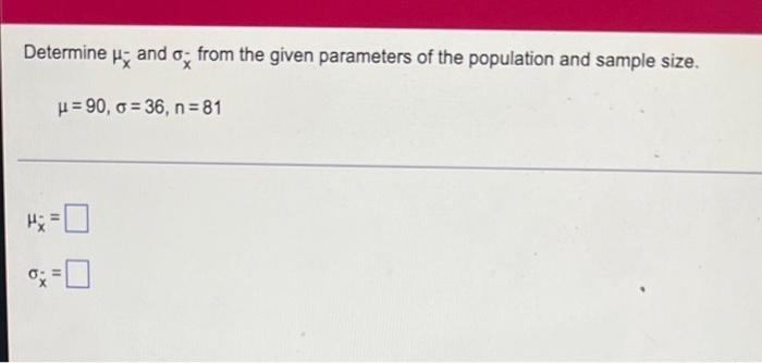 Solved Determine H and o from the given parameters of the | Chegg.com