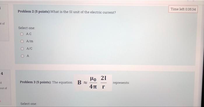 Solved Problem 2 (5 points):What is the SI unit of the | Chegg.com