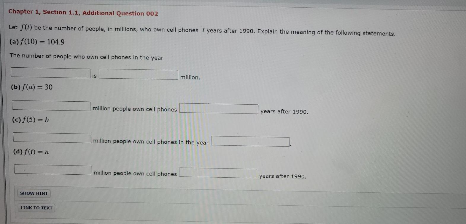 Solved Chapter 1, Section 1.1, Additional Question 002 Let | Chegg.com
