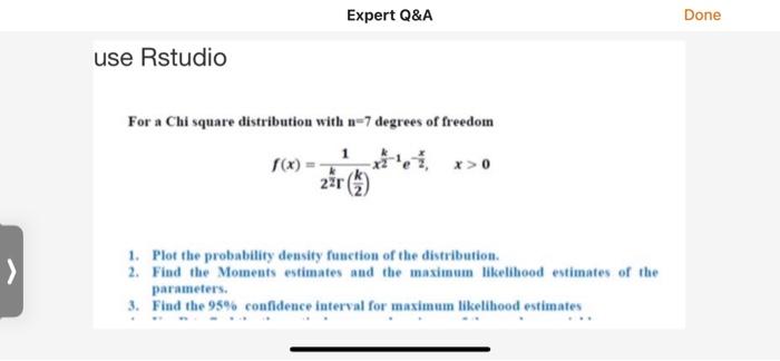 Solved Expert Q&A Done use Rstudio For a Chi square | Chegg.com