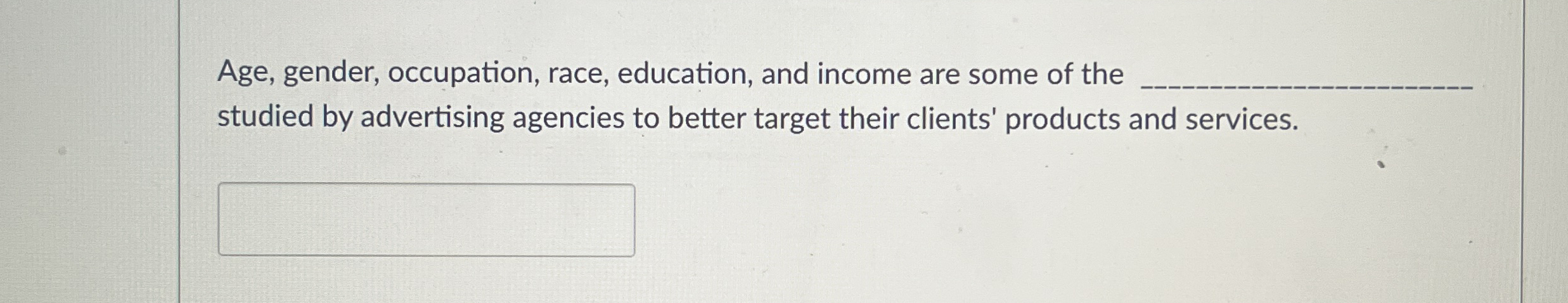 Solved Age, gender, occupation, race, education, and income | Chegg.com