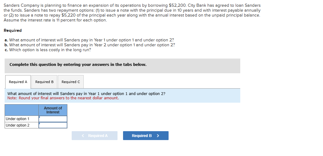 Solved Sanders Company is planning to finance an expansion