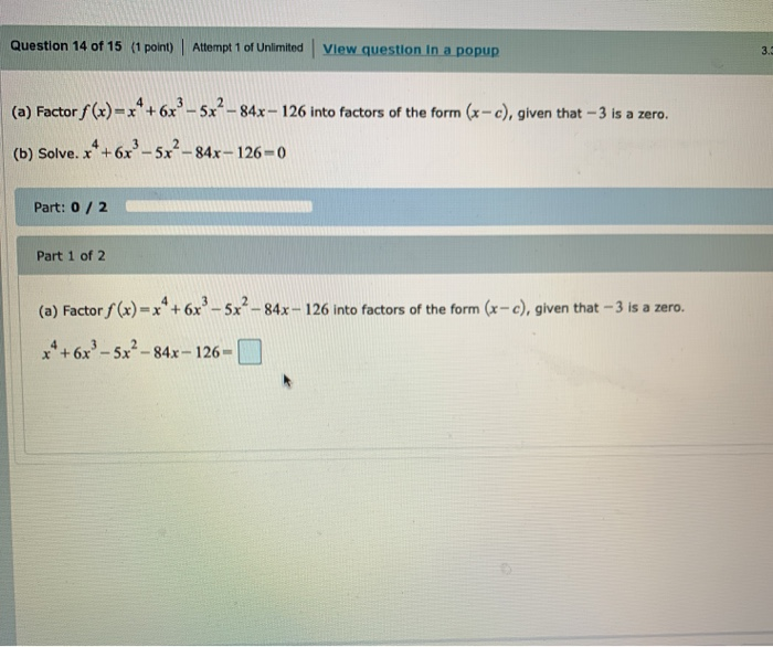 Solved Question 14 Of 15 1 Point Attempt 1 Of Unlimited Chegg Com