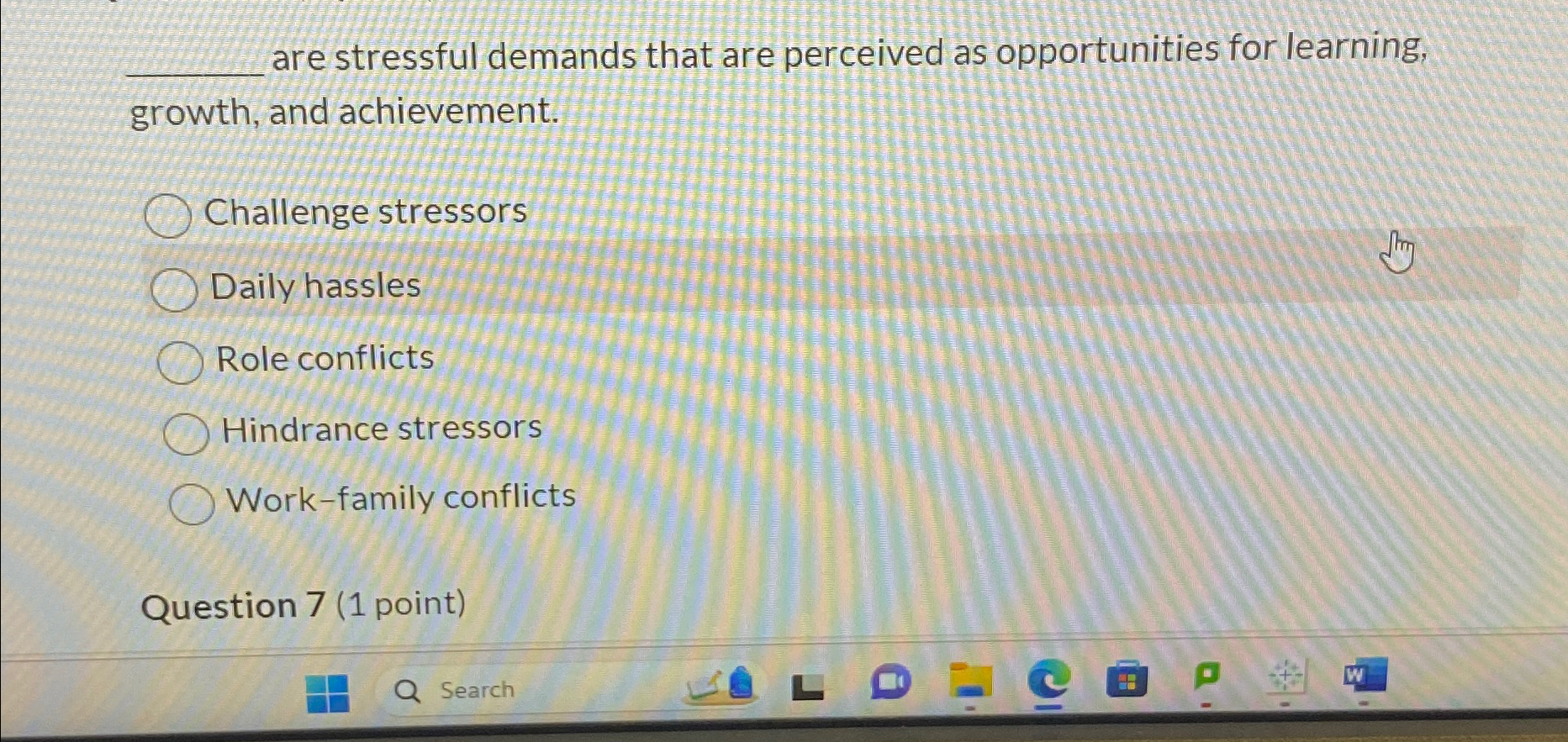 Solved are stressful demands that are perceived as | Chegg.com