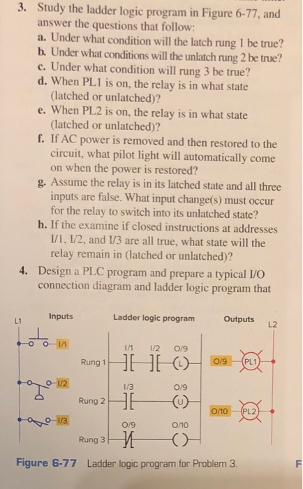 3.study the ladder logic program in figure 7-32 on page 196, and answer the questions that follow