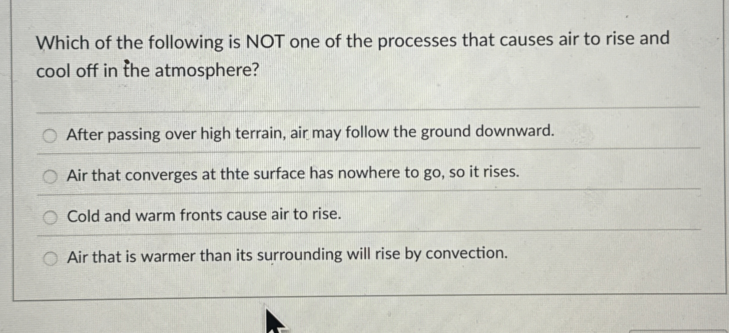 Solved Which of the following is NOT one of the processes | Chegg.com