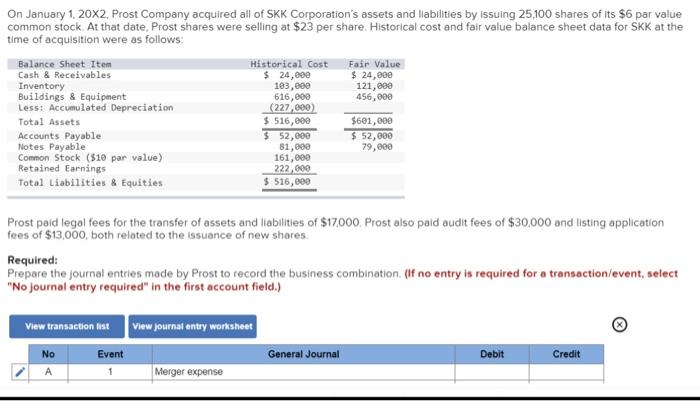 solved-on-january-1-20-2-prost-company-acquired-all-of-skk-chegg