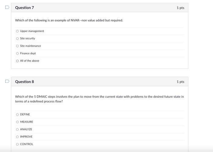 Which of the following is an example of NVAR--non | Chegg.com