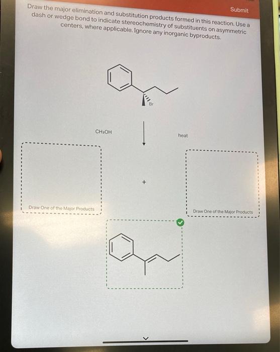 Solved need help! will upvote! Draw the major elimination