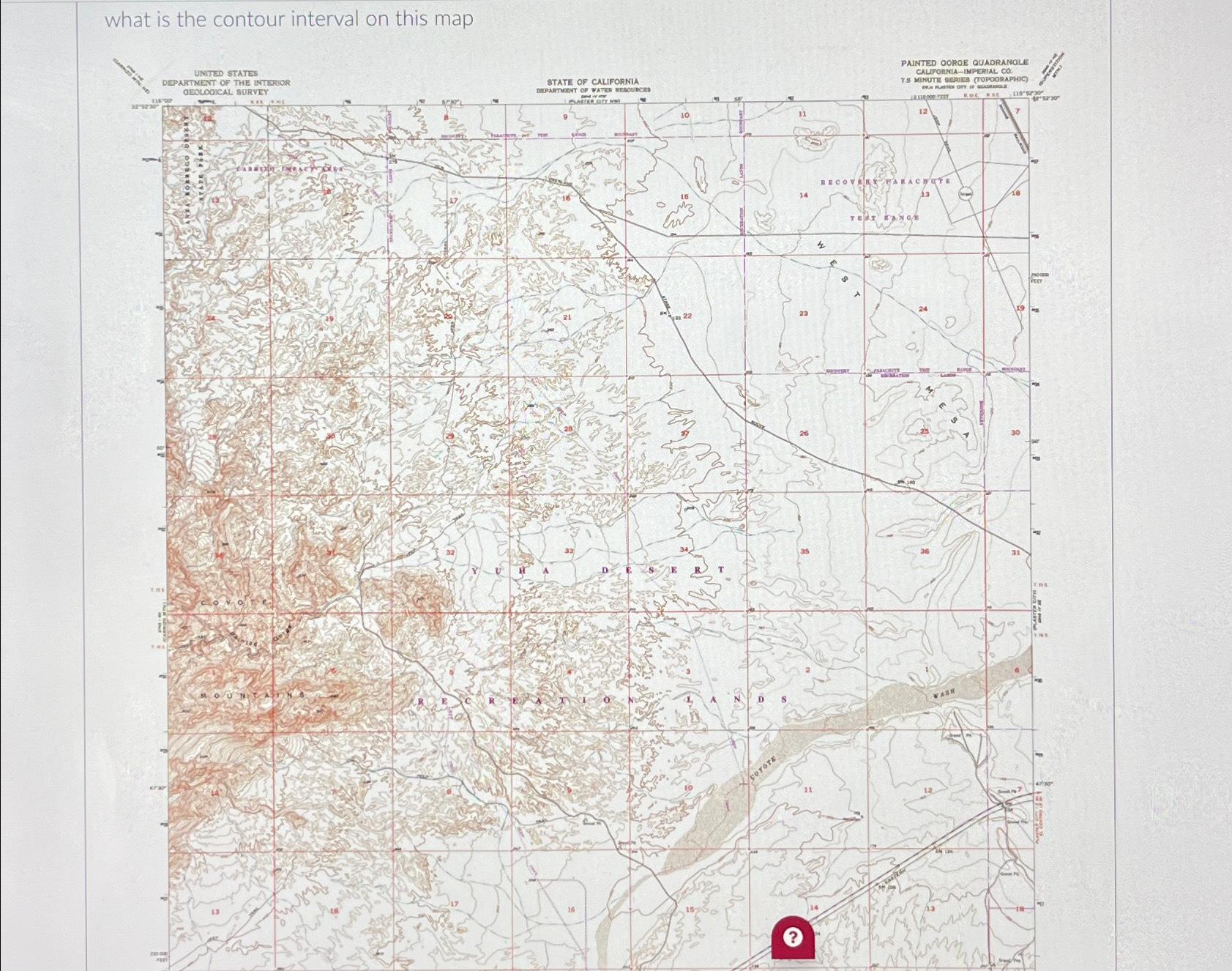 Solved what is the contour interval on this mapAnswer | Chegg.com