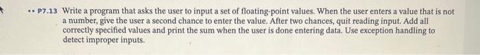 Solved P7.13 Write a program that asks the user to input a | Chegg.com