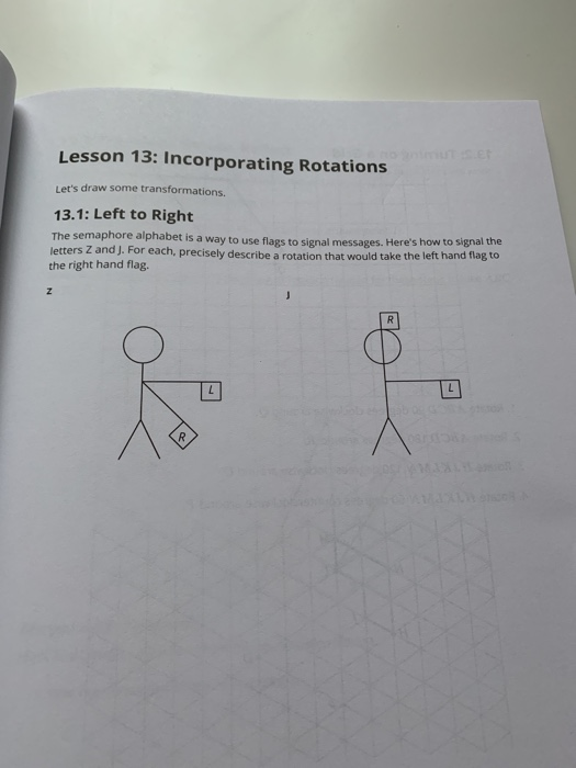 Solved Lesson 13: Incorporating Rotations Let's draw some | Chegg.com