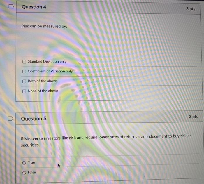 Solved Question 2 3 pts The standard deviation is a measure | Chegg.com