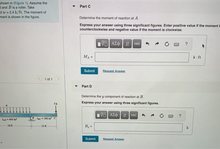 Solved Consider the beam shown in (Figure 1). Assume the | Chegg.com