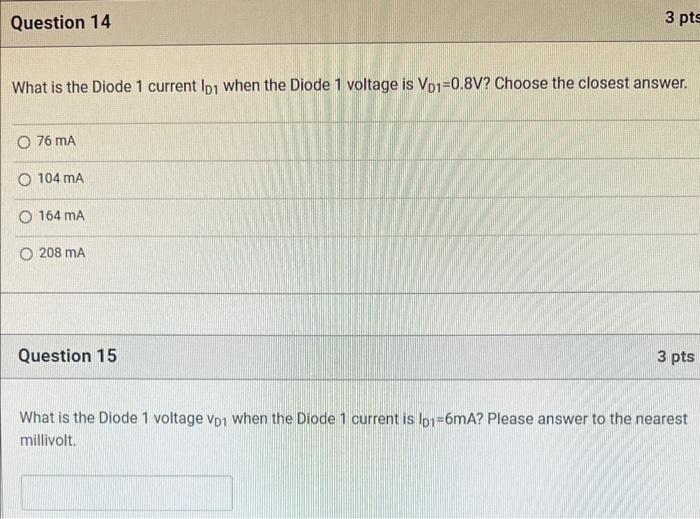 Solved Part 4 a ( 9 pts total). You measure a diode labelled | Chegg.com