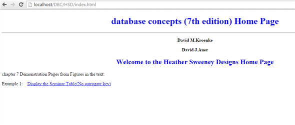 Solved: Chapter 7 Problem 1AWE Solution | Database Concepts 7th Edition ...