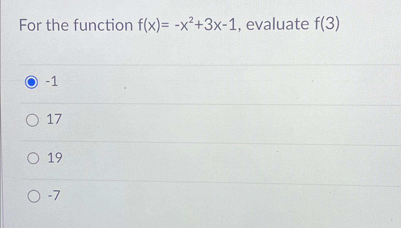 Solved For The Function F X X2 3x 1 ﻿evaluate