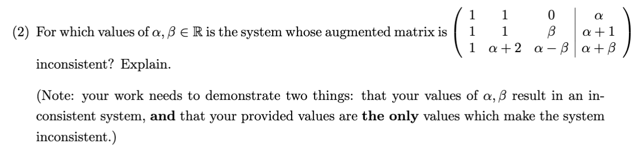 Solved Please help me with this question this is for linear | Chegg.com