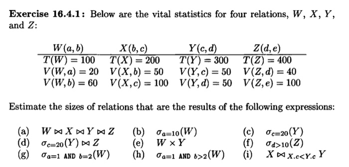 Solved Exercise 16 4 1 Below Are The Vital Statistics Fo Chegg Com