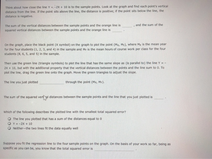 Solved 13 Linear Equations And The Regression Line As Aa A Chegg