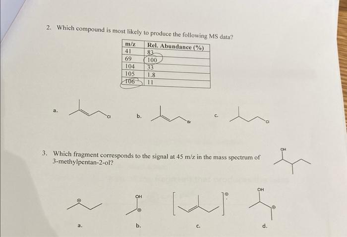 Solved EXERCISE 1: 1. Match the following compounds to their | Chegg.com