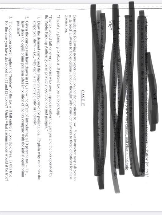 Solved Homework Problem #12 Excise Taxes PRINT YOUR NAME | Chegg.com