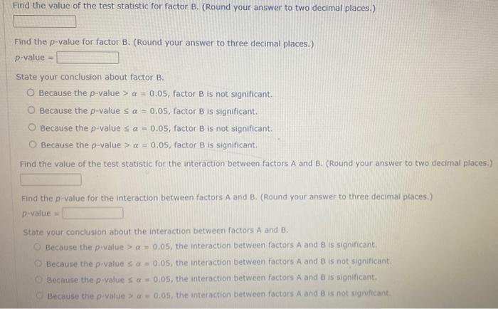 Solved A factorial experiment involving two levels of factor | Chegg.com