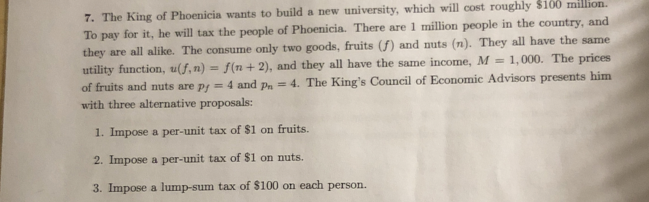 Solved The King of Phoenicia wants to build a new