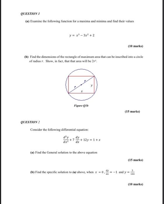 Solved QUESTION 1 (a) Examine the following function for a | Chegg.com