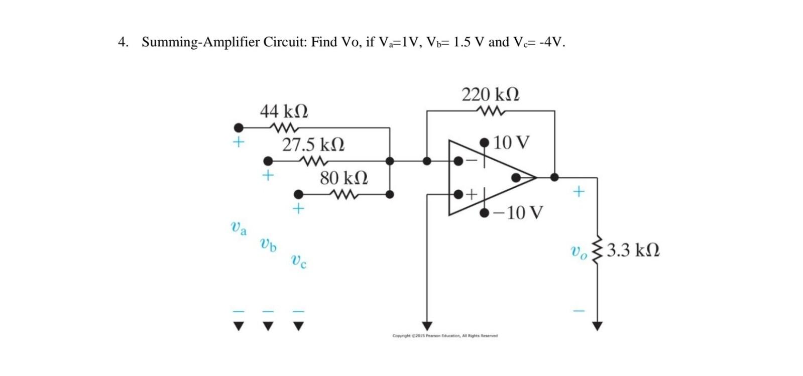 Solved 1. The op amp in the circuit shown in the figure is | Chegg.com