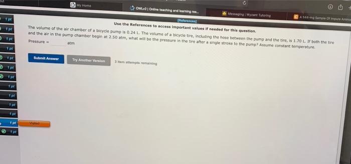 Solved C My Home OWLv2 | Online teaching and learning res | Chegg.com