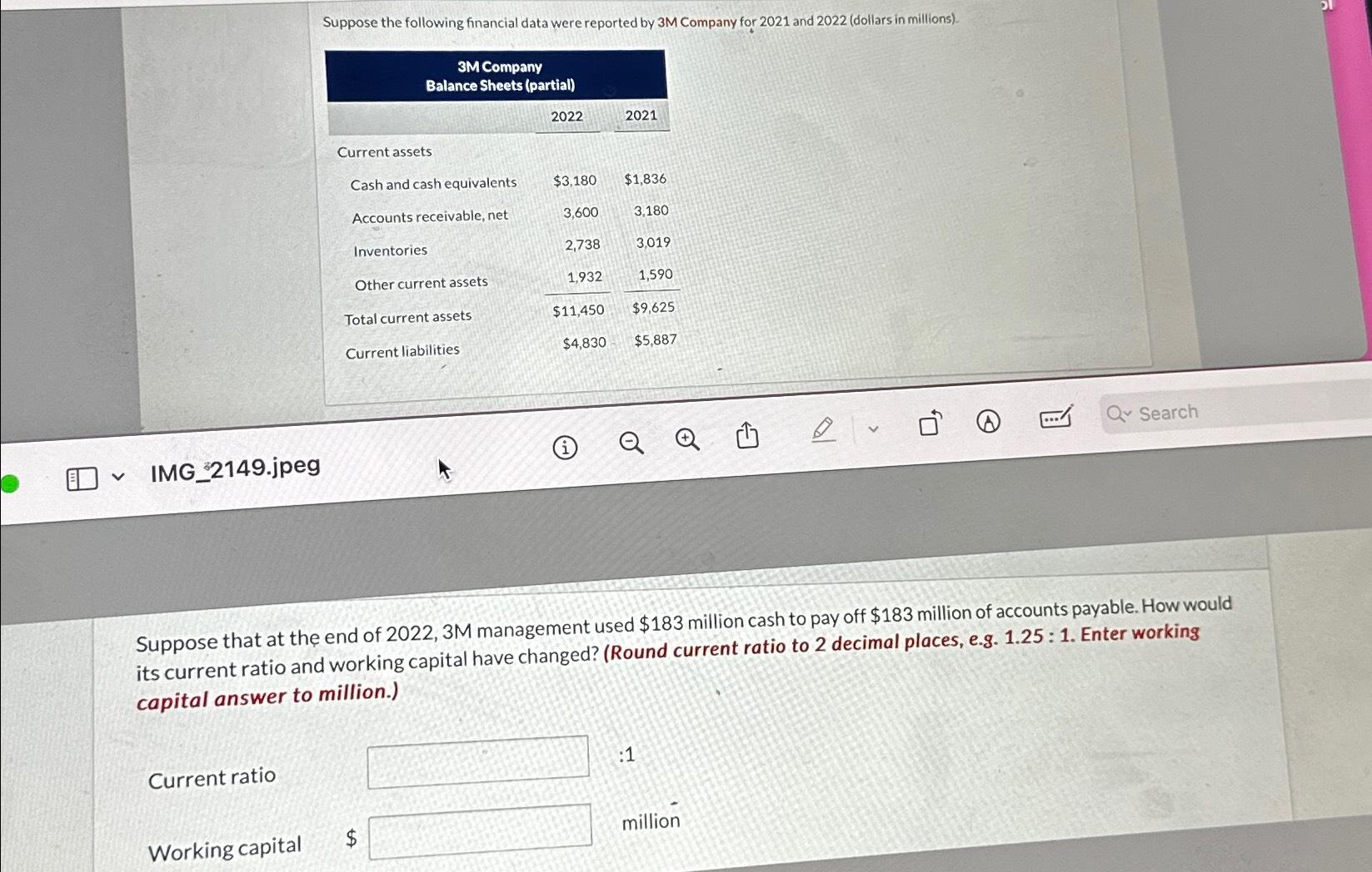 Solved Suppose The Following Financial Data Were Reported By | Chegg.com