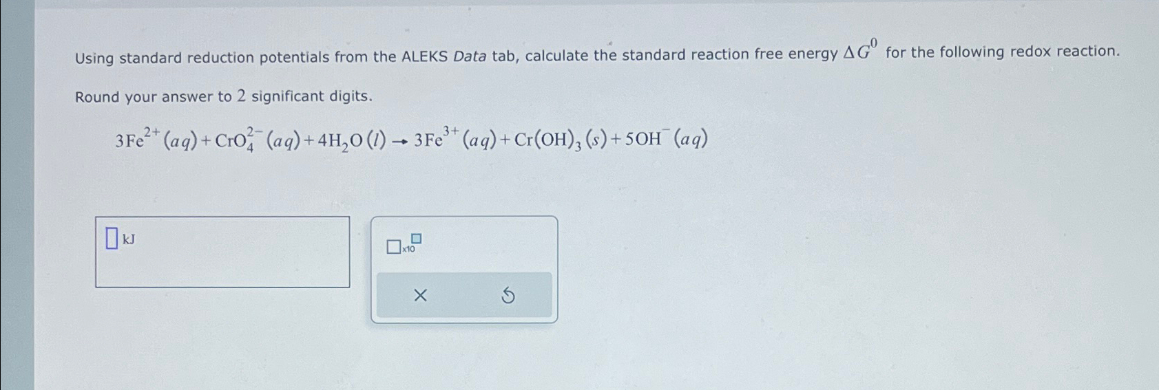 Solved Using standard reduction potentials from the ALEKS | Chegg.com