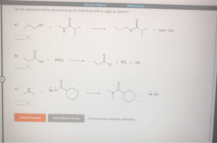 Solved [Review Topics) [References) Do the reactions below | Chegg.com