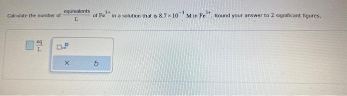 Solved Calculate the molarty of a solution made by diluting | Chegg.com