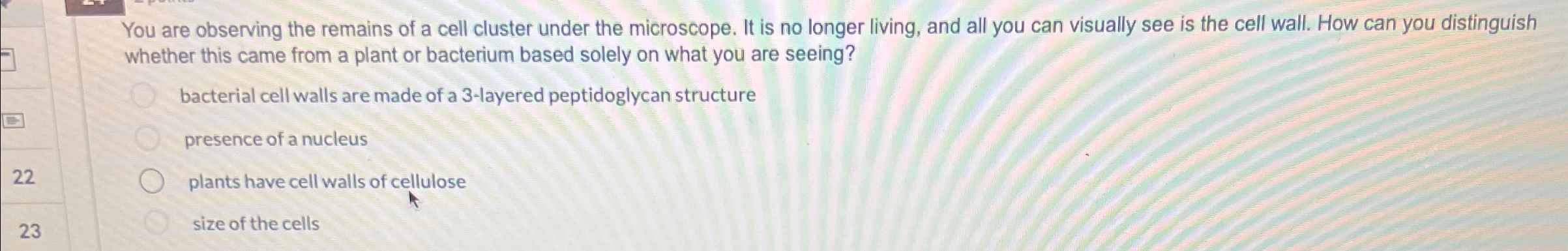 Solved You are observing the remains of a cell cluster under | Chegg.com