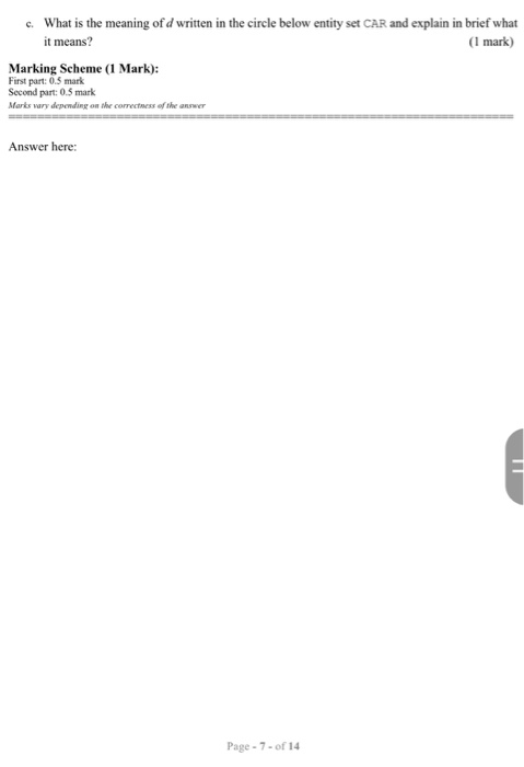 C What Is The Meaning Of D Written In The Circle Chegg Com