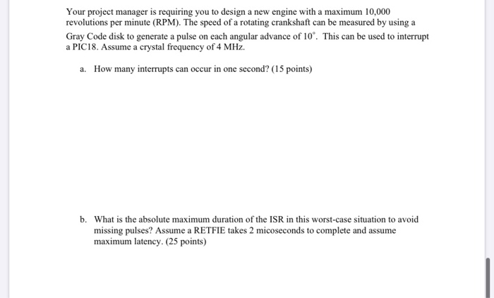 Solved Your project manager is requiring you to design a new | Chegg.com