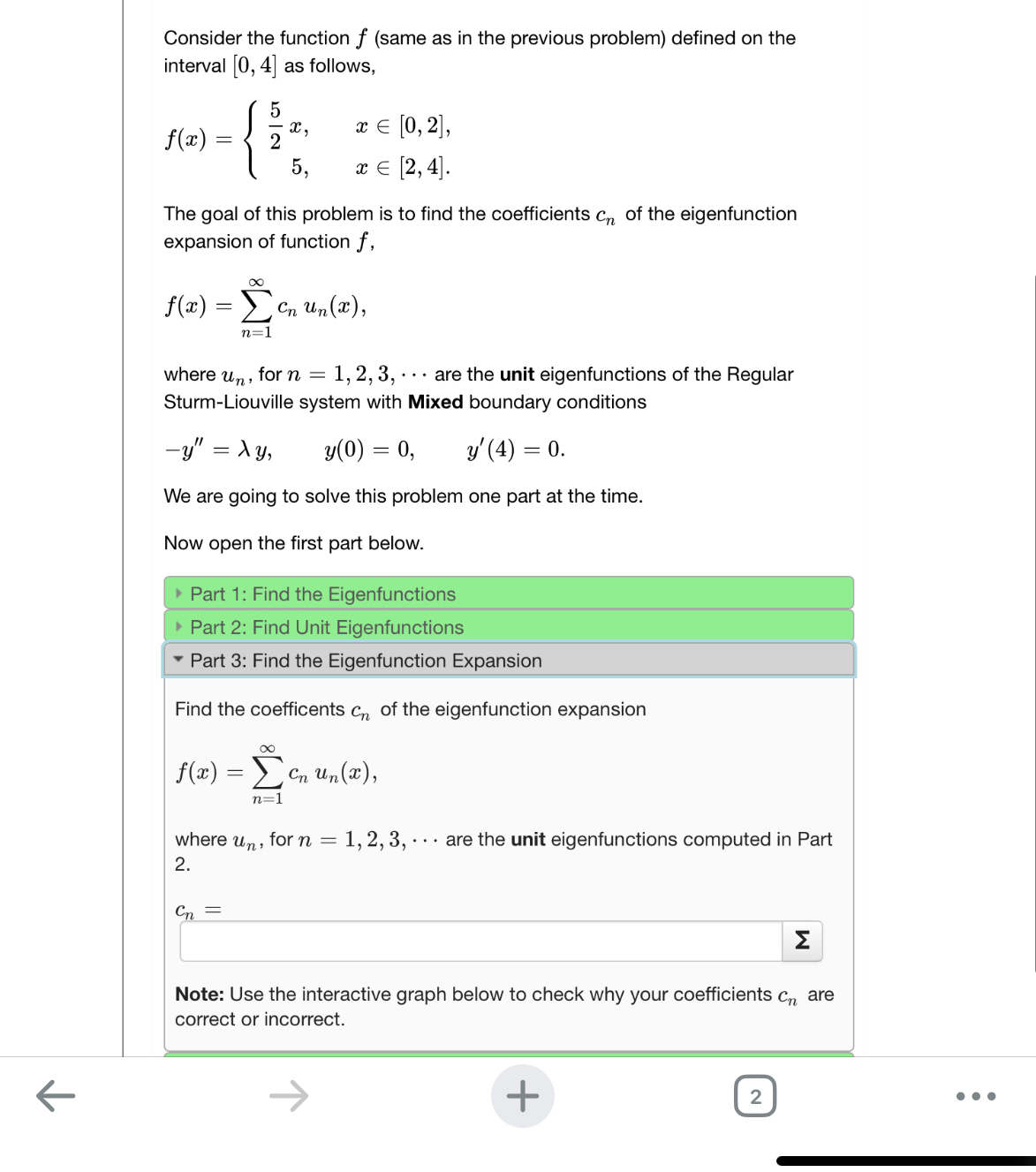 Solved Consider the function f (same as in the previous | Chegg.com