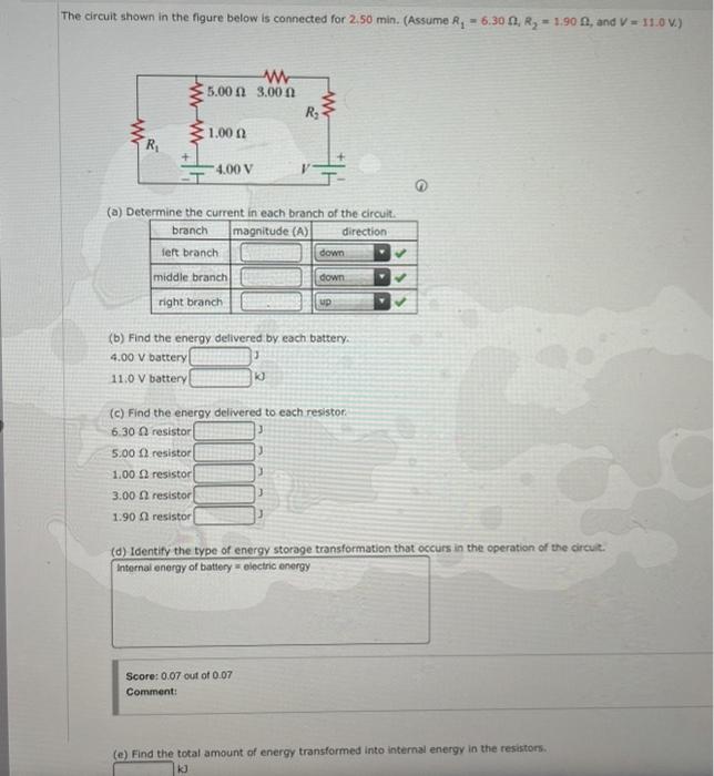 Solved The circuit shown in the figure below is connected | Chegg.com