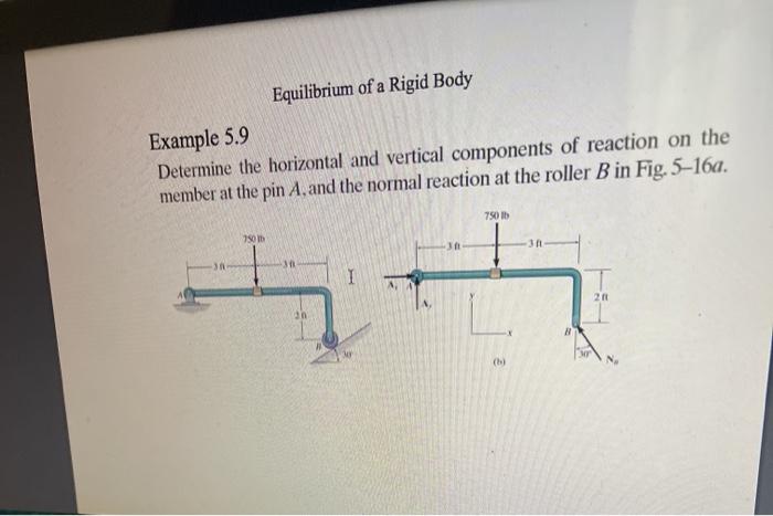 Solved Equilibrium of a Rigid Body Example 5.9 Determine the | Chegg.com