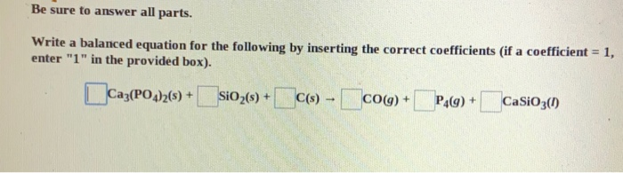 Solved Be sure to answer all parts. Write a balanced | Chegg.com