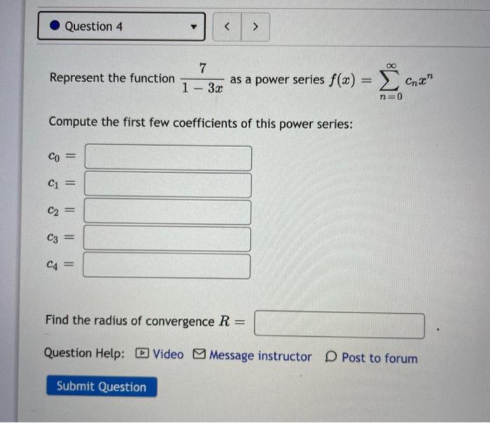 Solved Question 3 The Taylor Series For F X E At A Chegg Com